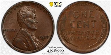 1927-D/D 1C RPM FS-501 AU55BN