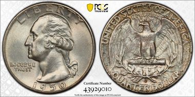 1950-D 25C DDR, FS-802 MS64