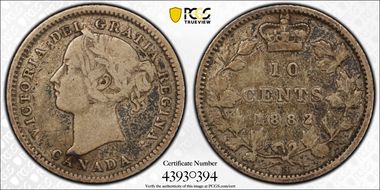 1882-H 10C VF20