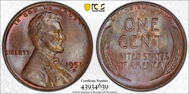 1951-D 1C MS64BN