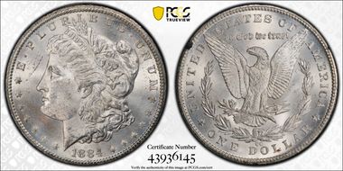 1884-CC $1 GSA Hoard MS63