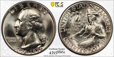 1976-D 25C Clad MS66