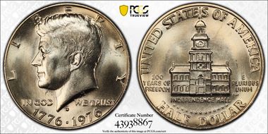 1976-D 50C Clad MS65