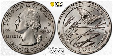 2020-W 25C Tallgrass Prairie NP V75 MS65
