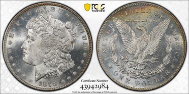1878 7TF $1 Reverse of 1878 MS63