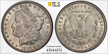 1893-O $1 AU53