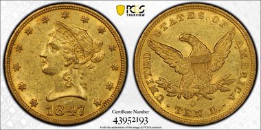 1847-O $10 MS61