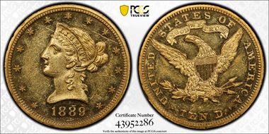 1889 $10 PR60