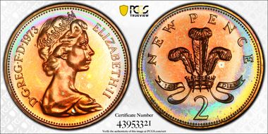 1973 2p S-C1 New Pence PR66RB