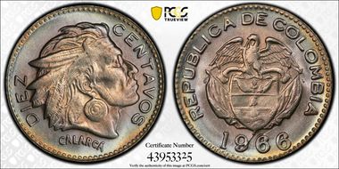 1966 10C Large date MS67