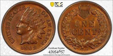 1909-S 1C Indian MS62BN