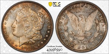 1878 8TF $1 VAM 23, Crazy Lips MS62