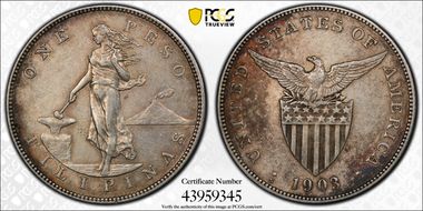 1903-S Peso KM-168 Ag N1