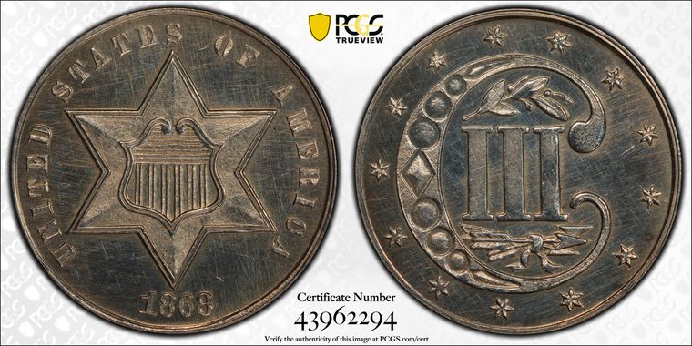 Cert 43962294 - Coin Image