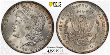 1878 7TF $1 Reverse of 1878 MS64