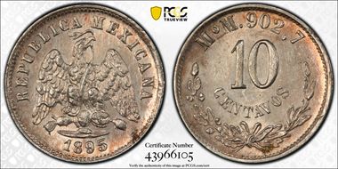 1895-Mo M 10C MS63