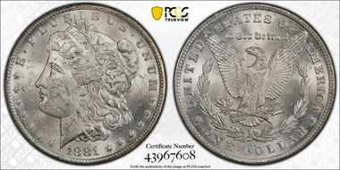 1881-CC $1 MS62