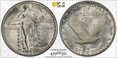 1928-S 25C MS63FH