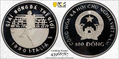 1989 100 D World Cup Italy 1990 PR67DCAM