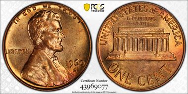 1960-D 1C Large Date MS65RB