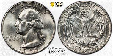 1964-D 25C MS65
