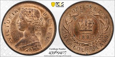1880 1C Round 0, Even Date MS64RB