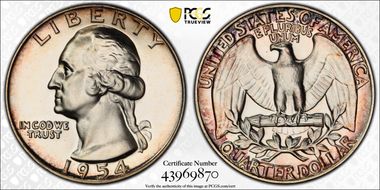 1954 25C PR68