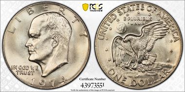 1974 $1 MS64