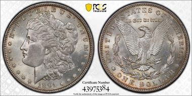 1891 $1 MS63
