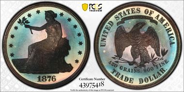 1876 T$1 PR67
