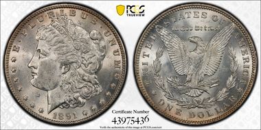 1891 $1 MS63
