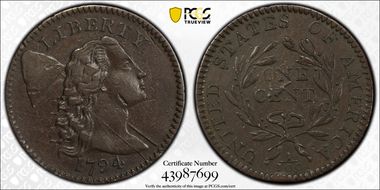 1794 1C S-46, Crossed E XF45BN