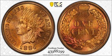 1884 1C MS66RD