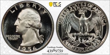 1956 25C PR68