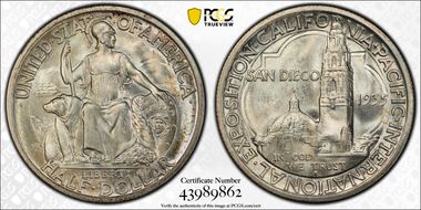1935-S 50C San Diego MS66+