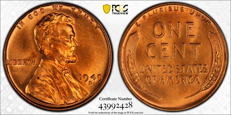 Cert 43992428 - Coin Image