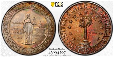 1936 50C Columbia MS68
