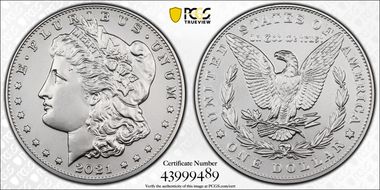 2021 $1 Morgan Dollar 100th Anniversary MS69
