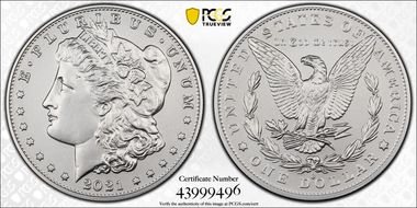 2021-O Privy $1 Morgan Dollar 100th Anniversary MS69