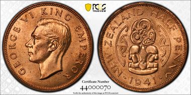 1941 1/2D KM-12 MS65RD