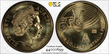 2019 $1 A- Australia Post Envelope Privy MS65