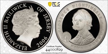 2006 £5 Florence Nightingale PR69DCAM