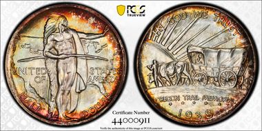 1938-D 50C Oregon MS68+ 