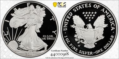 2007-W $1 Silver Eagle PR69DCAM