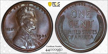 1924-S 1C MS64BN