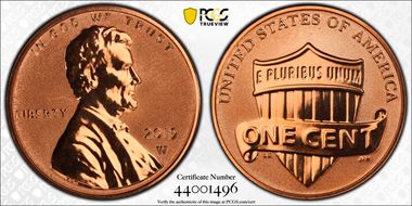 2019-W 1C Shield - Reverse Proof PR70RD
