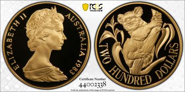 1983 $200 Koala PR69DCAM