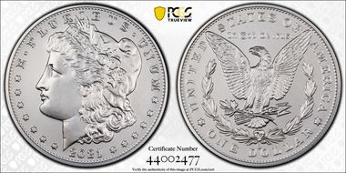 2021-O Privy $1 Morgan Dollar 100th Anniversary First Strike MS70