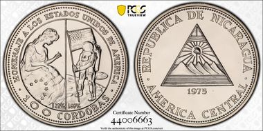 1975 100 Cor Betsy Ross - Moon Landing USA Bicentennial MS65