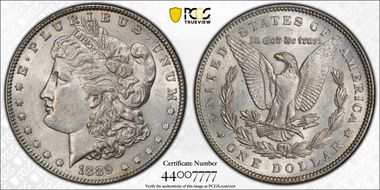 1889 $1 AU55